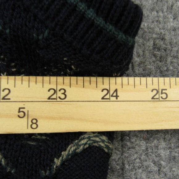 VTG Jantzen Sweater Vest XL Blue Button Up 3D Knit‎ Grandpa Dad Academia Preppy - Picture 7 of 10